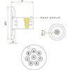 N40MB81ALG フィードスルー 多ピン BURNDY 高電流タイプ ガイド付き 8PIN コスモ・テック 05499887