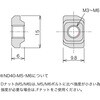 ND40-M6 レコフレーム Dナット40 レコフレーム(ユキ技研) 05508041