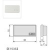 E153S レコフレーム エンドキャップ 15×30mm F153フレーム用 レコフレーム(ユキ技研) 05508181