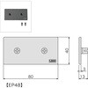 EP48 レコフレーム エンドキャップ 40×80mm レコフレーム用 レコフレーム(ユキ技研) 05509152