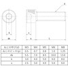 M3 x 6 六角穴付ボルト 全ねじ (PVC) (パック販売) 池田金属工業 05661849
