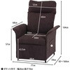 63204 電動リクライナー SIMPLE 1P FB102 BR 不二貿易 05664028