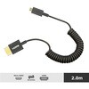 VV-CCHDAD020-B カール コードタイプ マイクロ HDMI ケーブル Vodaview 05712757