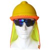 J2757-YE ヘルメット用蛍光ネックシェード セーフラン安全用品 05715216
