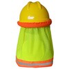 J2757-YE ヘルメット用蛍光ネックシェード セーフラン安全用品 05715216