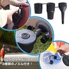od346 電動エアーポンプ 2way給電 3種類ノズル付き 万方商事 05726502