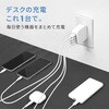 OWL-AC2401-WH 4ポート合計 最大24W出力USB Type-A×4 AC充電器 OWLTECH(オウルテック) 05730370