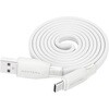 MOT-MGFAC100-WH マグネットフラットケーブル USB-A/USB-C  1m MOTTERU 05730397