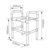 J2758 ハンドル付きトイレチェア セーフラン安全用品 05803267