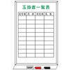 玉掛者一覧表 ホワイトボード製 WFH34 900mm×600mm 仙台銘板