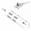 電源タップ4AC-C/A PD20W スイッチ付き 1.2m カシムラ