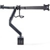 モニターアーム/Cクランプ グロメット固定式/3画面/最大27インチ/耐荷重7kg/VESA対応/クロスバー/高さ角度調整可能/PC パソコン ディスプレイアーム StarTech.com