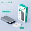 PB-Y89-GY モバイルバッテリー 10000mAh 準固体 グレー Spark Reel HUE 巻取りケーブル内蔵 AUKEY(オーキー) 06078157