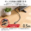 ECDH-HD21EX05BK HDMI延長ケーブル 0.5m/1m/2m 8K/60Hz 4K/120Hz 最大48Gbps HDMI2.1 ウルトラハイスピード HDR・eARC・VRR対応 エレコム 06087982