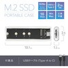 TR-HSP003-CL M.2 SSD ポータブルケース NVMe USB3.1 Type-C 10Gbps 2TB対応 工具不要 Windows Mac トライメイト 06115397
