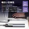 TR-HSP004-GY M.2 SSD ポータブルケース アルミニウム グレー NVMe USB3.1 Type-C 10Gbps 2TB対応 工具不要 Windows Mac トライメイト 06115406