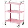 CSWL-3PF-AS 【組立済み】カラフルステンワゴン フック付き CSWシリーズ アズワン 06132836