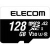 microSDカード Class10 UHS-I U3 V30 A2 4K microSDXC 読込最大95MB/s 防水IPX7 SD変換アダプター付 エレコム