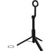 三脚スマホスタンド マグネット 床置き 最大570mm 縦180度 横360度調節可 コンパクト メタルプレート付属 エレコム