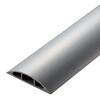 LD-GA1507MGY 配線カバー 床用 モール ( 長さ1m × 幅78mm ) R形状 配線隠し ケーブルカバー エレコム 06136290