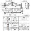 EA951LE-9 104mm [右用] ワンタッチステー エスコ 06161452
