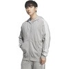 TS653 アディダス エッセンシャルズ プラス ルーズフィット スリーストライプス フレンチテリー フルジップ パーカー adidas アディダス 06169952