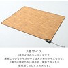 YZD-301FL(LBR) ホットカーペット フローリング調 表面防水加工 YAMAZEN(山善) 06171309