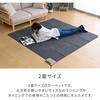 WAC-201+YASG-2020(SGY) 日本製 ホットカーペット&ラグセット YAMAZEN(山善) 06171492
