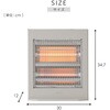 KDS-H06(H)E ストーブ 電気ストーブ シームレス 600/350/250W 切替式 YAMAZEN(山善) 06171379