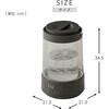 KS-TM3(LGY) 加湿器 スチーム式 ガラススチーム加湿器 3L 上部給水 木造約10畳 プレハブ約17畳 LEDライト リモコン YAMAZEN(山善) 06171562