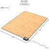 YZD-151FL(AWN) ホットカーペット フローリング調 表面防水加工 YAMAZEN(山善) 06171659