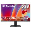 液晶ディスプレイ 23.8型/1920×1080/Dsub15pin、HDMI/ブラック/スピーカー：なし/フルHD/IPS/LED/ブルーライト低減/フリッカーセーフ/液晶パネル・バックライト3年保証 LG