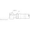 SWP70-25 x 330L 6028=6028 SWP70-25 (両端金具6028) (ユニファイ・ORSタイプ) 油圧ホース (ネジサイズ1.7/16-12UN) レベックスSWPシリーズ YOKOHAMA(横浜ゴム) 06261408