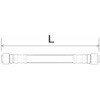 SWP70-25 x 330L 6028=6028 SWP70-25 (両端金具6028) (ユニファイ・ORSタイプ) 油圧ホース (ネジサイズ1.7/16-12UN) レベックスSWPシリーズ YOKOHAMA(横浜ゴム) 06261408