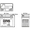 WTZ6VIS バッテリー 12V/6Ah 90CCA 液注入済 LONG 06299311