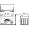 WP12A-BS バッテリー 12V/9.5Ah 175CCA 液注入済 LONG 06299347