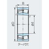 自動調心ころ軸受 24000番台 リン青銅板保持器 W33K NACHI(不二越)