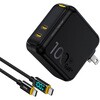 2ポート急速充電器 100W LEDディスプレイケーブル付き PD USB AC充電器 MAGCUBE AOHI(アオハイ)