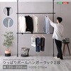 つっぱりハンガーラック 2段 幅200cm ホームテイスト
