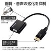 AD-DPVGABK2 DisplayPort - VGA 変換アダプタ (DPプラグ to ミニD-Sub15pinポート) 最大解像度1920×1200px エレコム 06671038