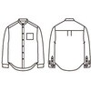 OV2503-2-M シャツ 兼用 長袖 ライトグレー 住商モンブラン 06770676