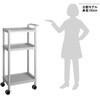 ME31A-AS 【組立済み】モバイルイージーカート トールタイプ/レギュラー31 ME31シリーズ アズワン 06775646