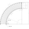 RR40-07-90 ローラーコンベア90°カーブ型グラビティ 日軽金アクト 06778288