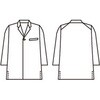 ST002-93-SS 調理コート兼用7分袖 黒/グレー 住商モンブラン 06770448