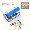 MLN80084 MILAN プラスチックコーティングクリップ 33mm 100個入 MILAN 06799489