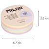 MLN41671P250 MILAN ラウンド型付箋 パステル 5色 250枚入 MILAN 06799507