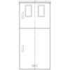 BOP7268VP 引込開閉器盤用キャビネット2扉2窓屋根付 Panasonic(パナソニック) 06826220