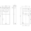 BOP7268VP 引込開閉器盤用キャビネット2扉2窓屋根付 Panasonic(パナソニック) 06826220