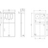 BPS7267VP 引込開閉器盤用キャビネット2扉2窓屋根付(ステンレス製) Panasonic(パナソニック) 06826412