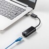 USB-CVLAN8BK USB変換アダプタ USB3.2-LAN 1Gbps サンワサプライ 06835058